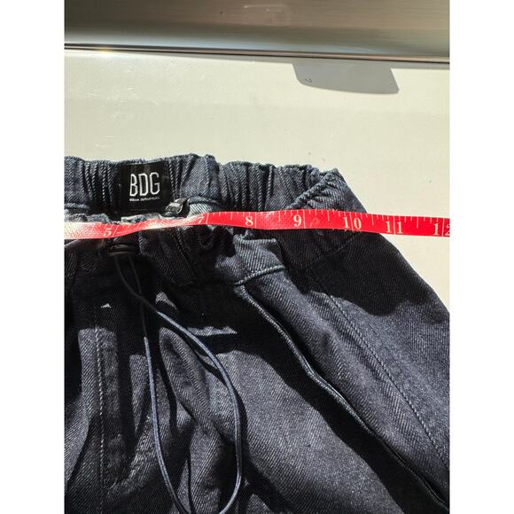 BDG Strappy Cargo Jean Dark Wash Size Medium Baggy Oversize Y2K - Picture 12 of 14